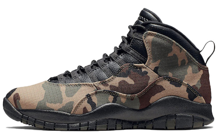 

Кроссовки JORDAN 10 Retro Woodland Camo