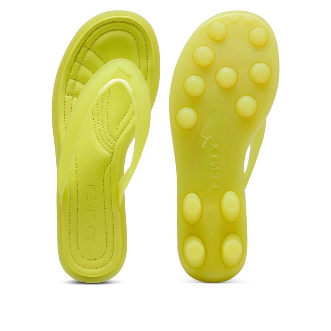 Кроссовки (WMNS) PUMA x FENTY Cat Cleat Jelly 'Lime Sheen' — фото 3