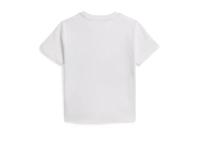 Футболка с принтом акулы Polo Ralph Lauren Kids, White — фото 2