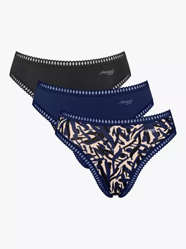 

Трусы sloggi GO Crush High Leg 3 шт, цвет navy/multi