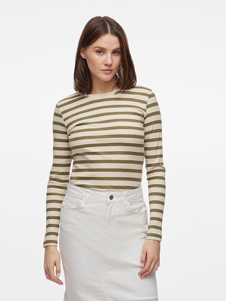 

Лонгслив Vila, цвет beige/khaki