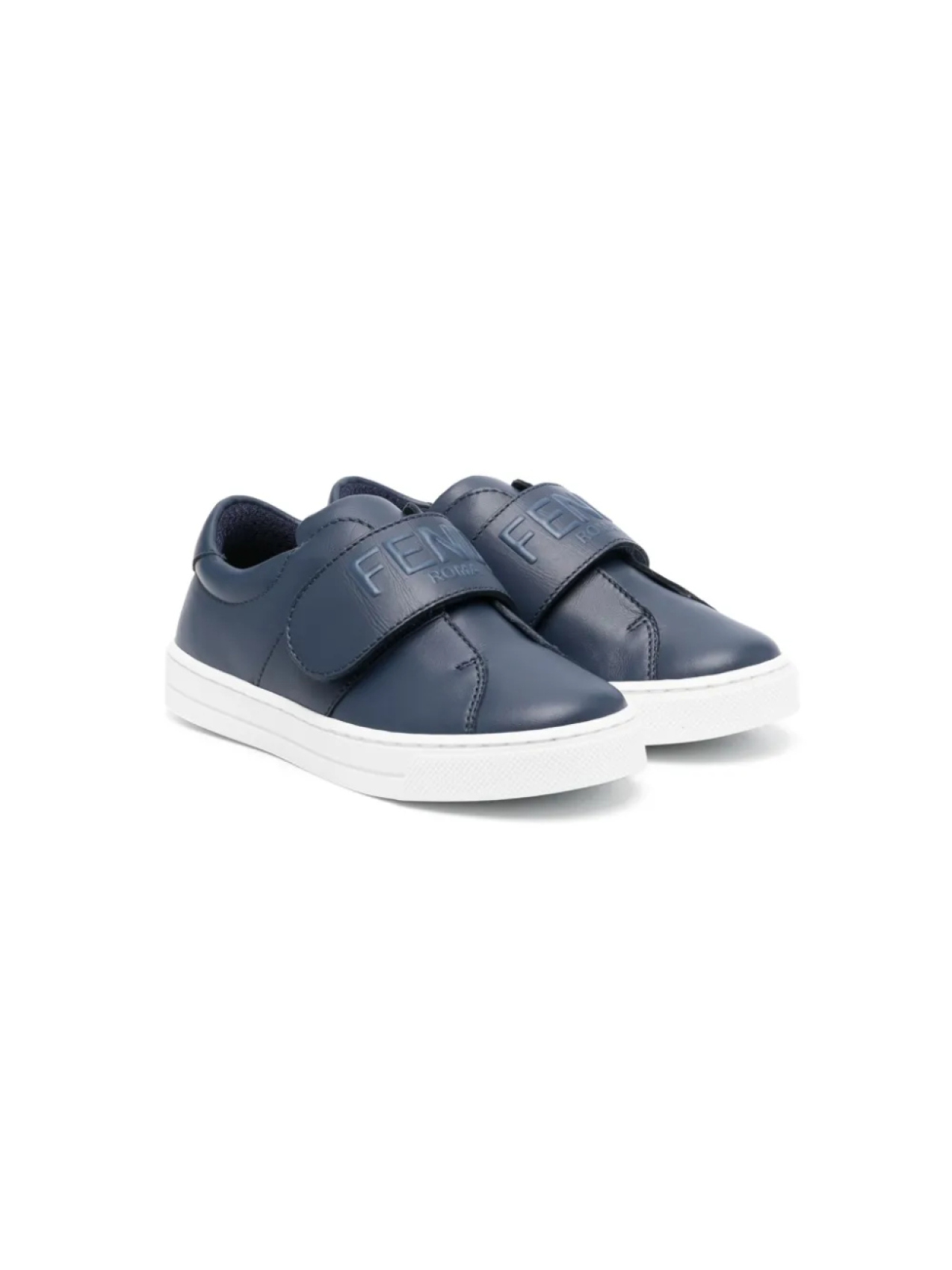 

Кеды на липучках Fendi Kids, синий
