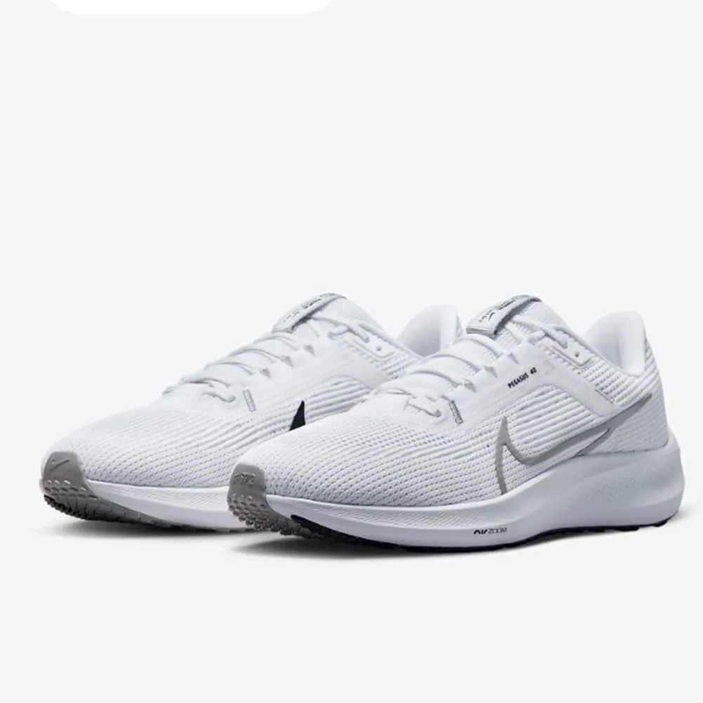 Мужские беговые кроссовки Nike Pegasus 40, серый черный — фото 2