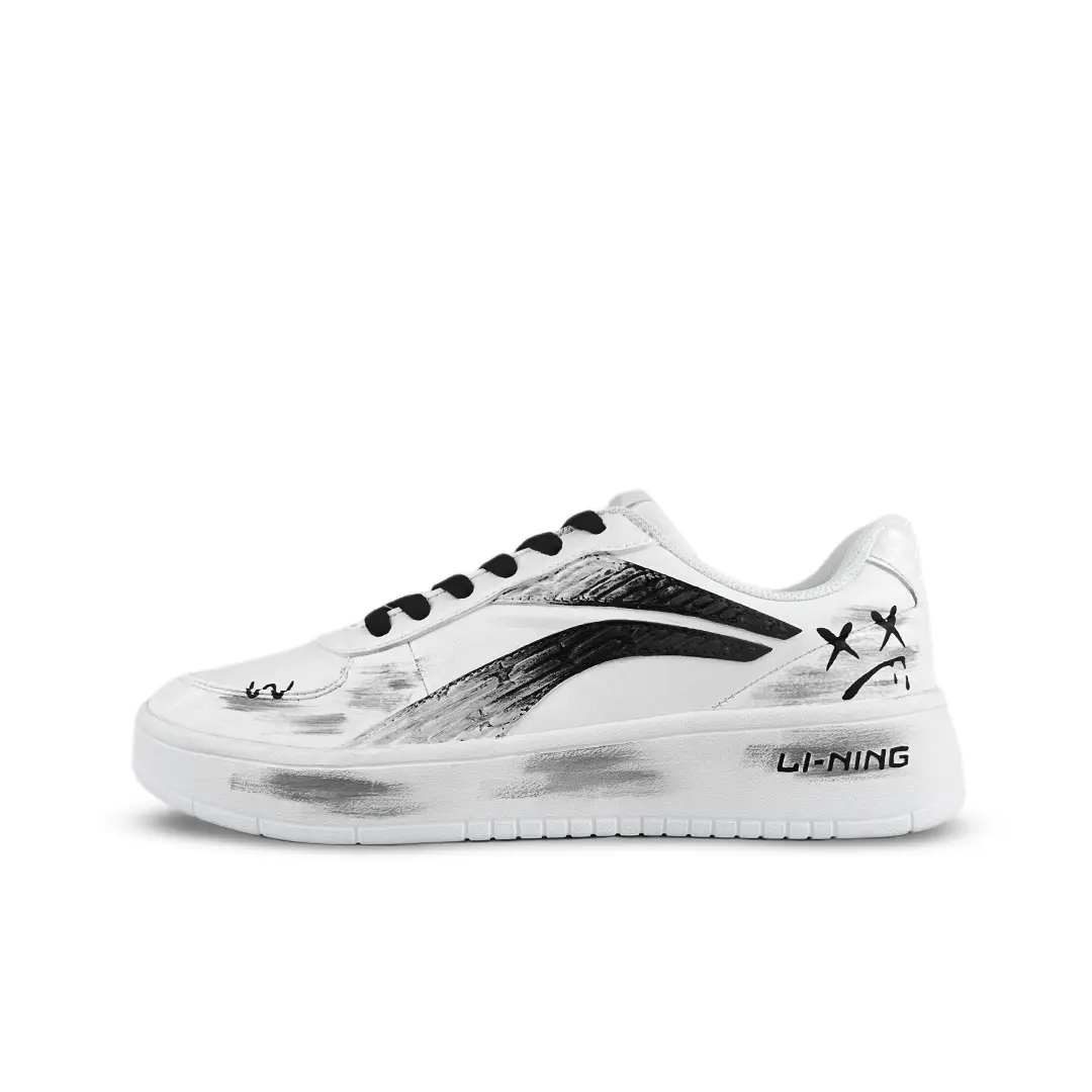 

Скользостойкие, износостойкие, легкие мужские лоу-топы для скейтбординга LINING, белый