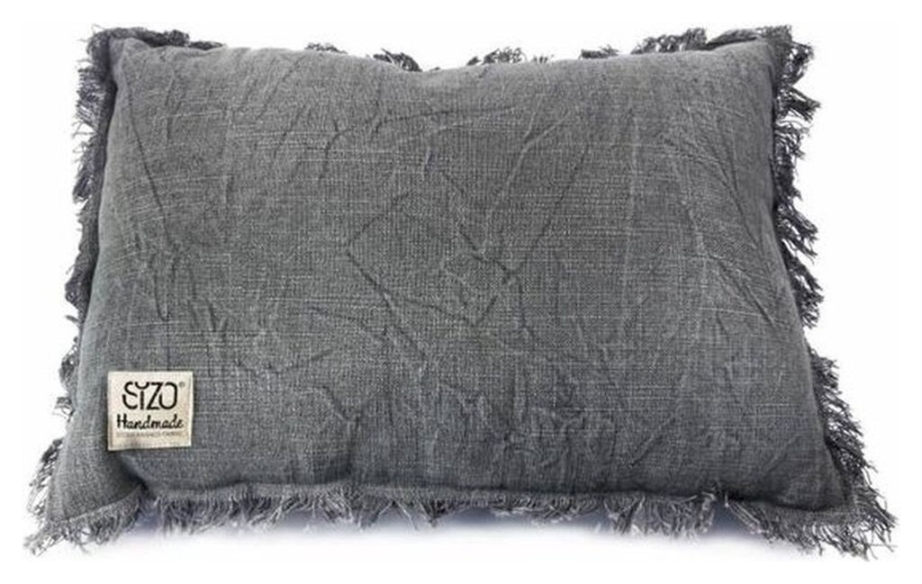 

Подушка Сизо ручной работы 30 х 45 см - джинсовый серый Sizo Handmade