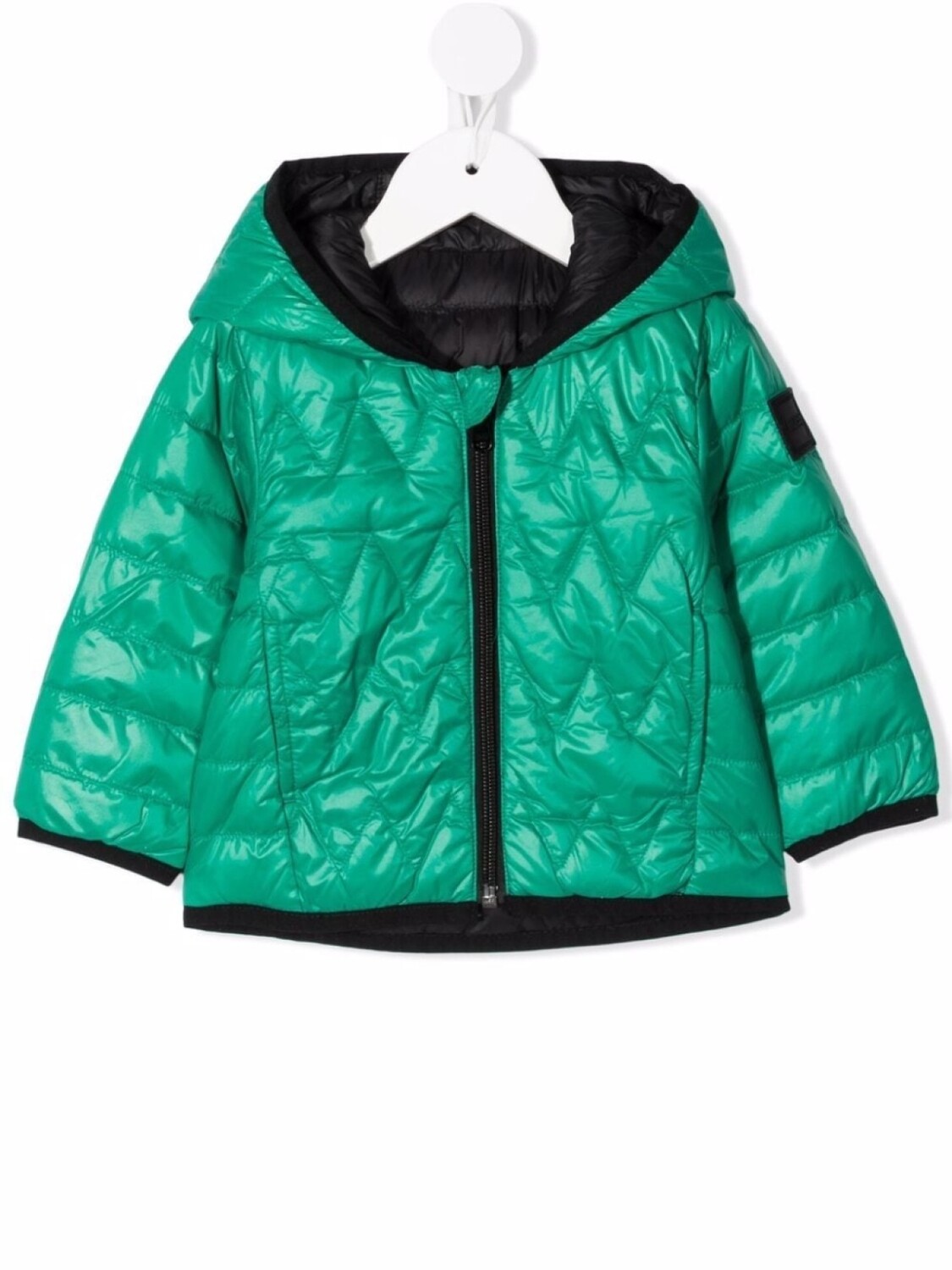 

BOSS Kidswear двусторонний пуховик, зеленый