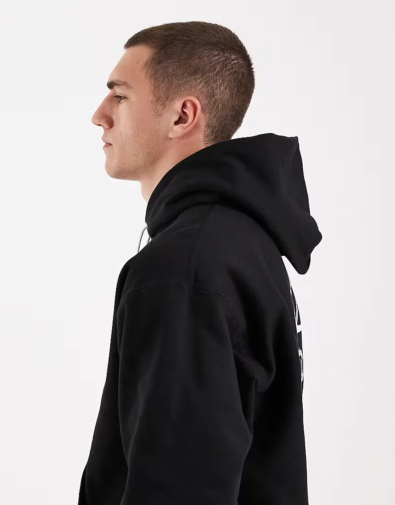 Худи Nike Solo Swoosh с графическим принтом на спине, черный — фото 4