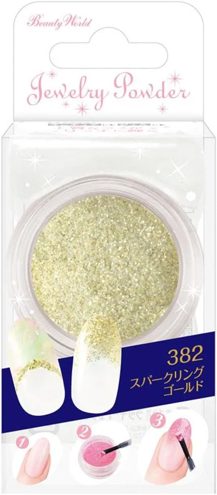Пудра для ногтей и геля Beauty World Sparkling Gold, 1.2 г