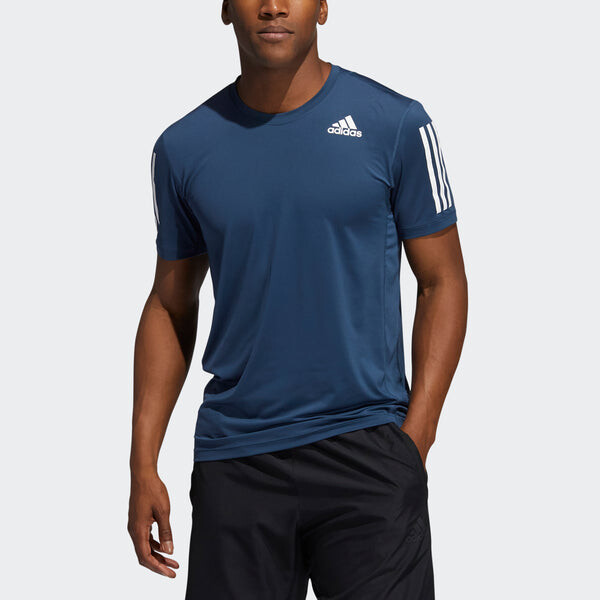 Футболка tf turf ss ftd 3s sports short sleeve navy blue Adidas, синий — фото 2