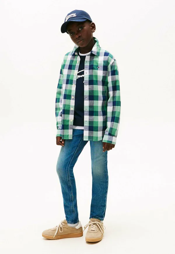 Джинсы scanton в винтажном стиле, облегающие, узкие. Tommy Hilfiger, Denim Mid Blue