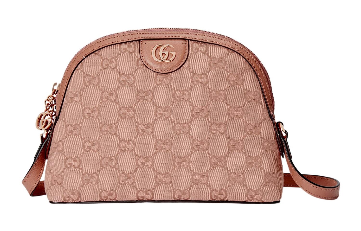

GUCCI Сумка Ophidia Canvas Crossbody через плечо женская розовая