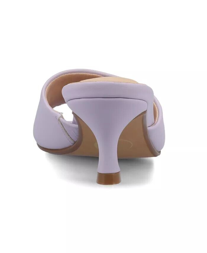 Женские босоножки-платья Jeylah Slip On Single Band на каблуке-рюмочке Journee Collection, фиолетовый — фото 3
