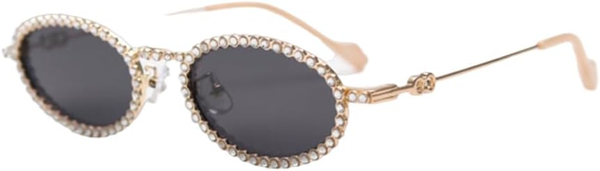 

Овальные поляризованные солнцезащитные очки с бриллиантами для женщин, стильные солнцезащитные очки из сплава для мужчин, очки с защитой от УФ-излучения UV400 LANGSER, C1