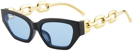 

Солнцезащитные очки для женщин, маленькая оправа, имитация металлической цепочки, винтажные очки, защита от солнца на открытом воздухе, солнцезащитные очки для мужчин MTZJH, 6