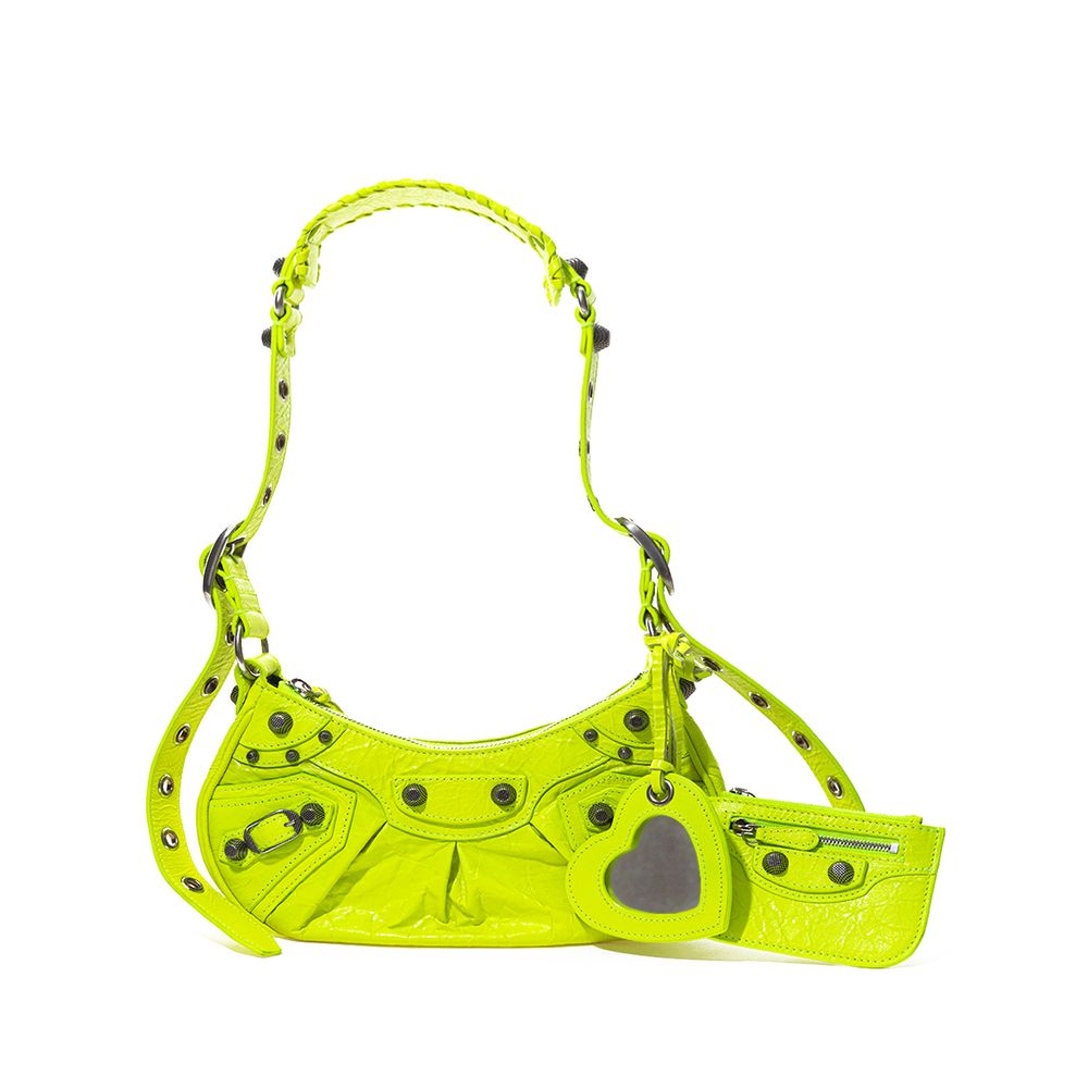 

Солнечно-желтая кожаная сумочка Treasure Balenciaga