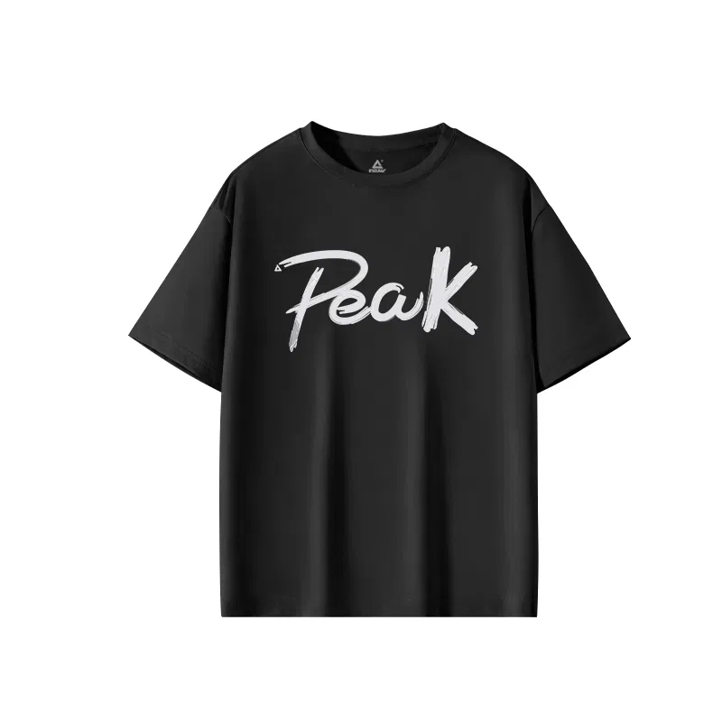 Футболка детская с принтом PEAK Black/PK Calligraphy Artworks
