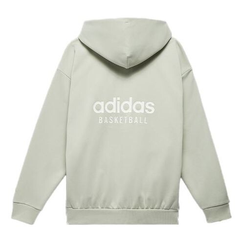 Толстовка с капюшоном баскетбольная толстовка Adidas, зеленый — фото 2