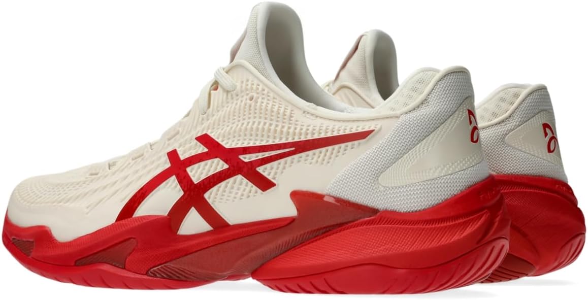 Мужские теннисные кроссовки ASICS Court FlyteFoam 3 Novak, красный/кремовый — фото 3