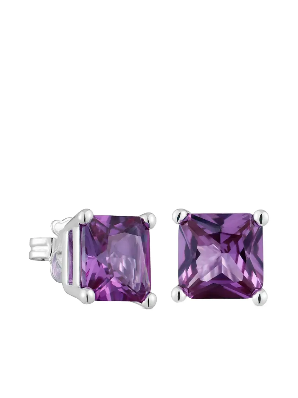 

Квадратные серьги Tous, серебристый