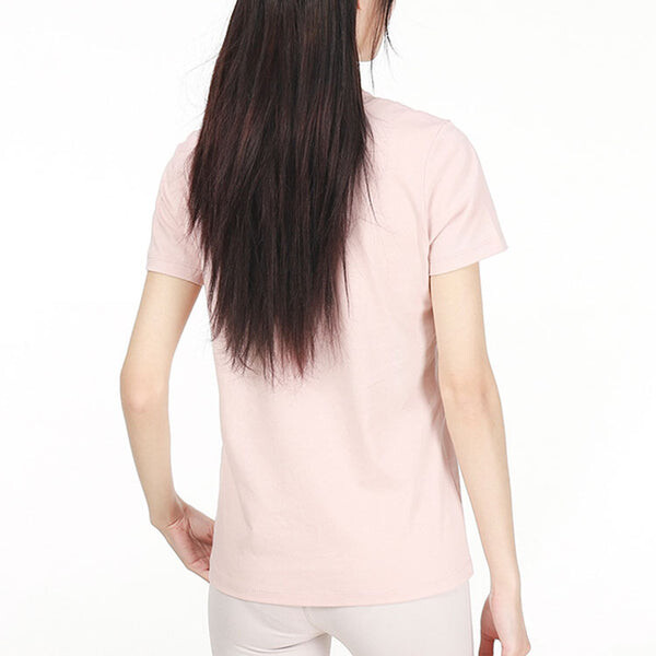 Футболка (WMNS) Nike AS W Nike Sportswear Tee ESSNTL ICON FUTUR PINK OXFORD, розовый — фото 3