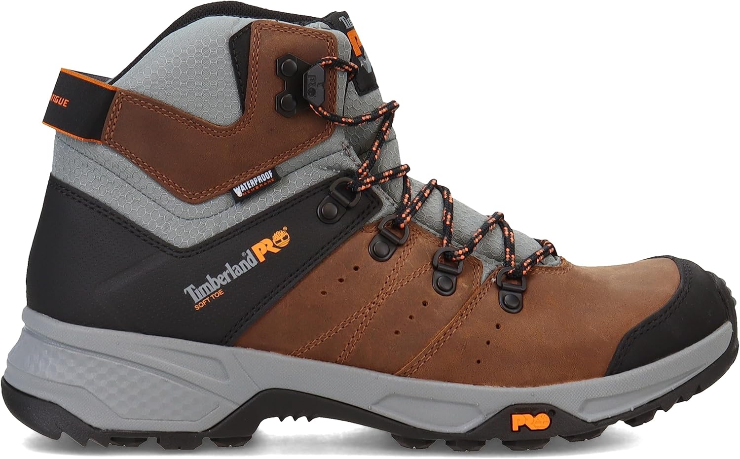 Timberland PRO мужские Switchback 6 дюймовые Soft Toe водонепроницаемые рабочие ботинки-хайкеры, Gaucho/Orange V1 — фото 2