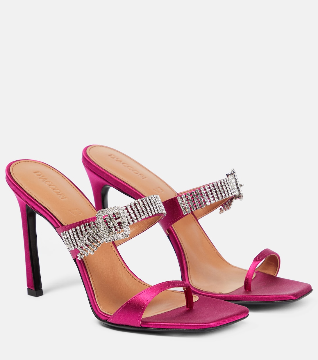 Мюли с декором Dahlia D'Accori, Poloraid Pink
