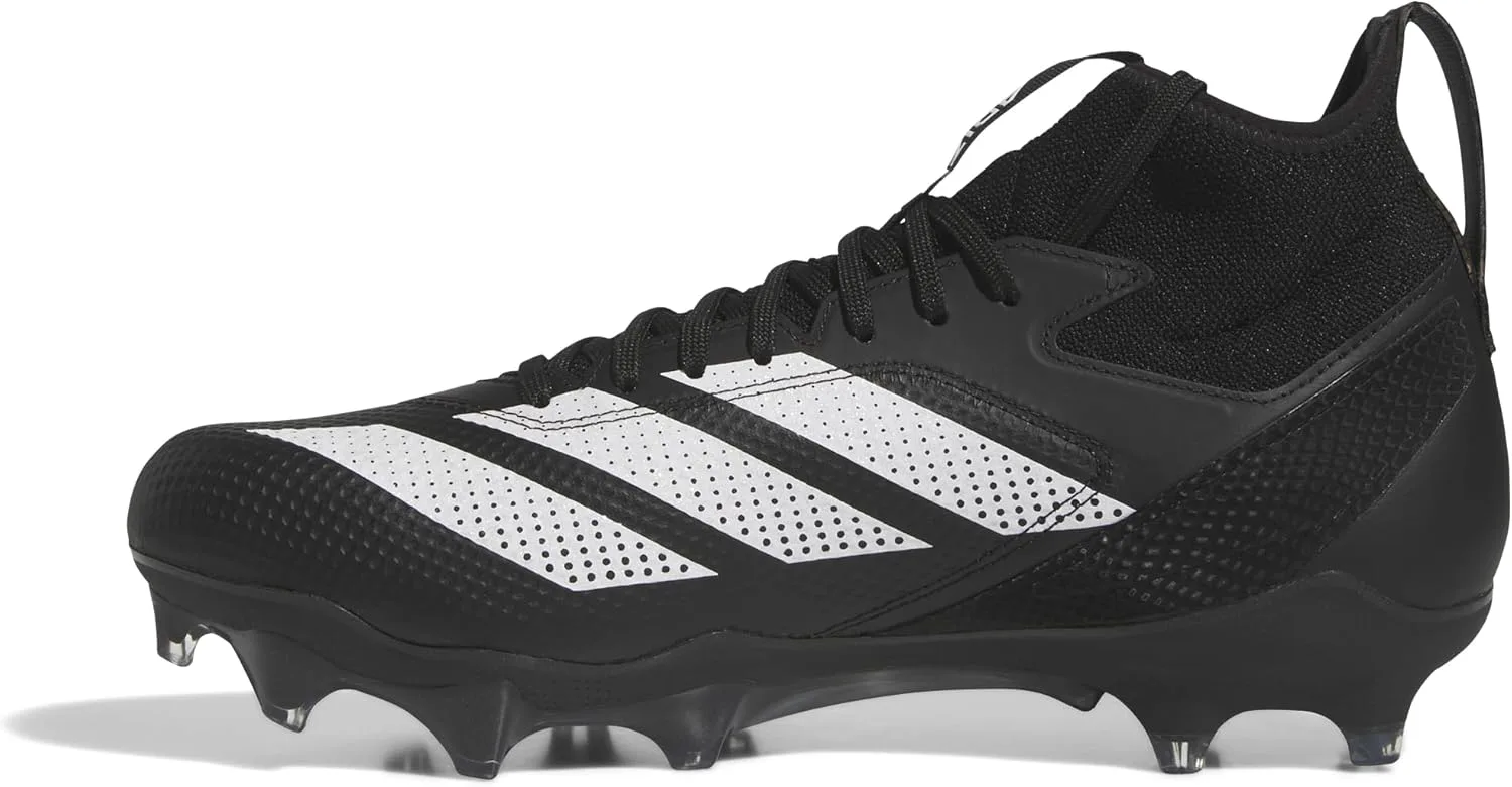 Футбольные бутсы Adidas Adizero Impact для взрослых, унисекс, черно-белый — фото 2