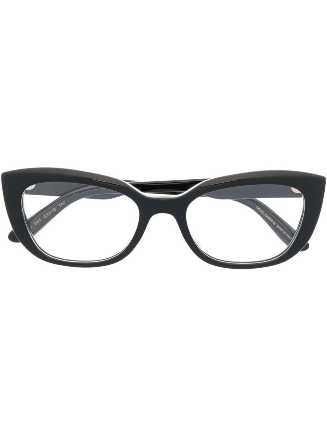 

Dolce & Gabbana Eyewear очки в оправе 'кошачий глаз' с логотипом, черный