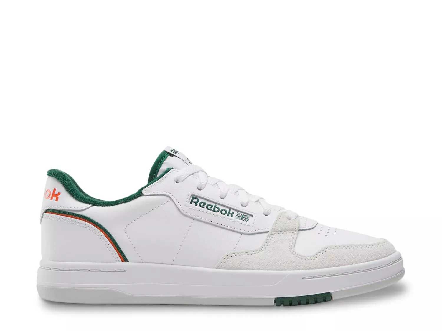 

Кроссовки Reebok Phase Court Game Day — мужские, белые/зеленые