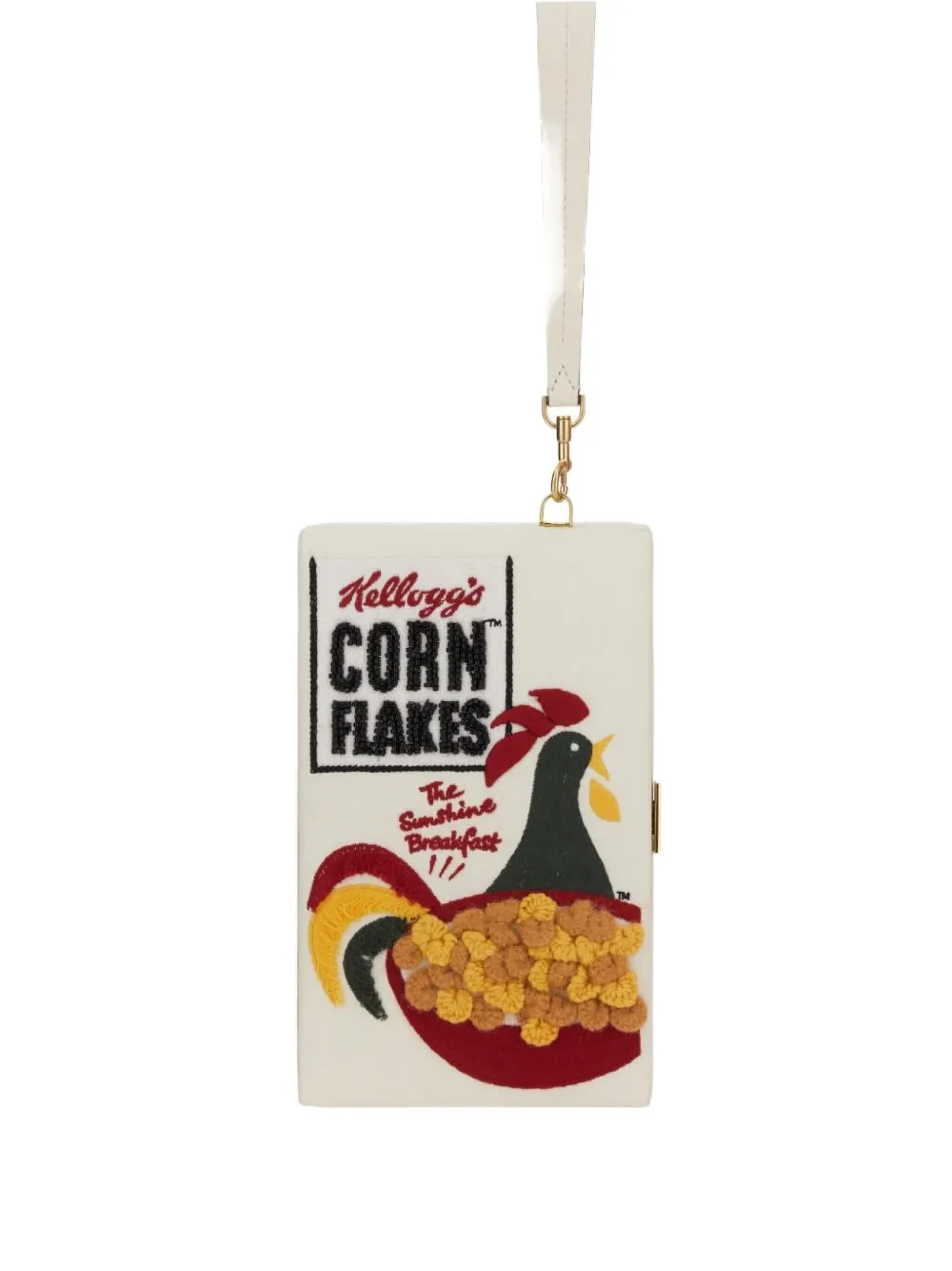

Сумка-клатч с кукурузными хлопьями Anya Hindmarch, нейтральный