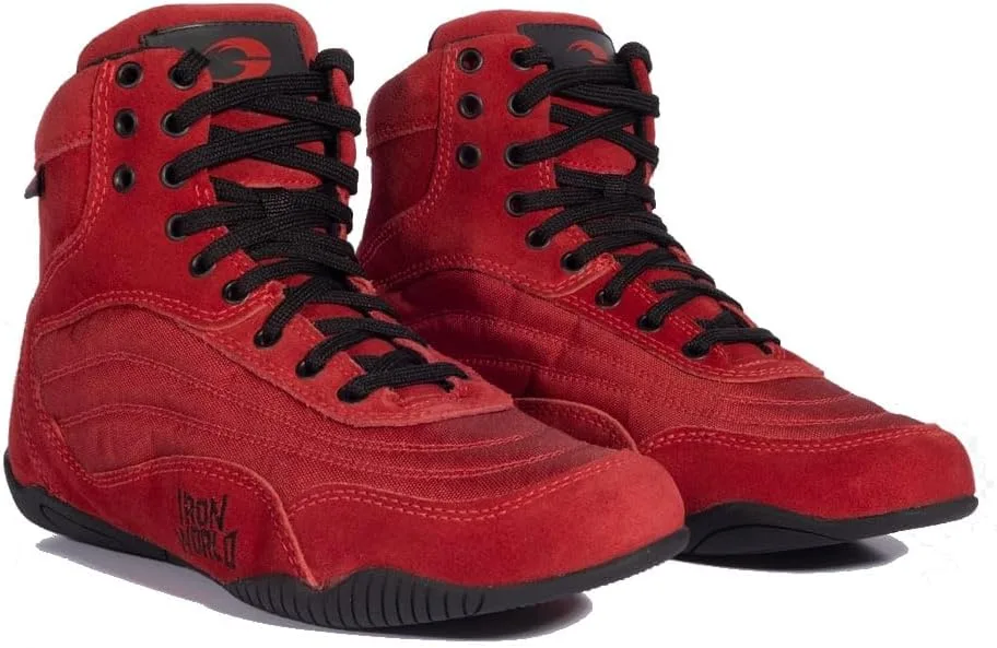 Кроссовки GASP Zeus Thunderbolt V2 Hi-Tops Bodbuilding Shoes, красный