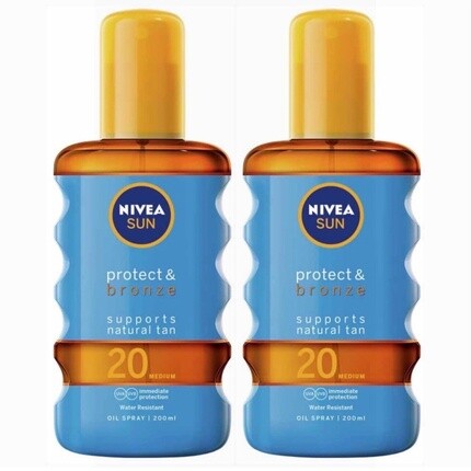

Nivea Sun Protection & Bronze Light Brown Активирующее солнцезащитное масло SPF 20 Medium 200 мл, Синий, Nivea Sun Protection & Bronze Light Brown Активирующее солнцезащитное масло SPF 20 Medium 200 мл