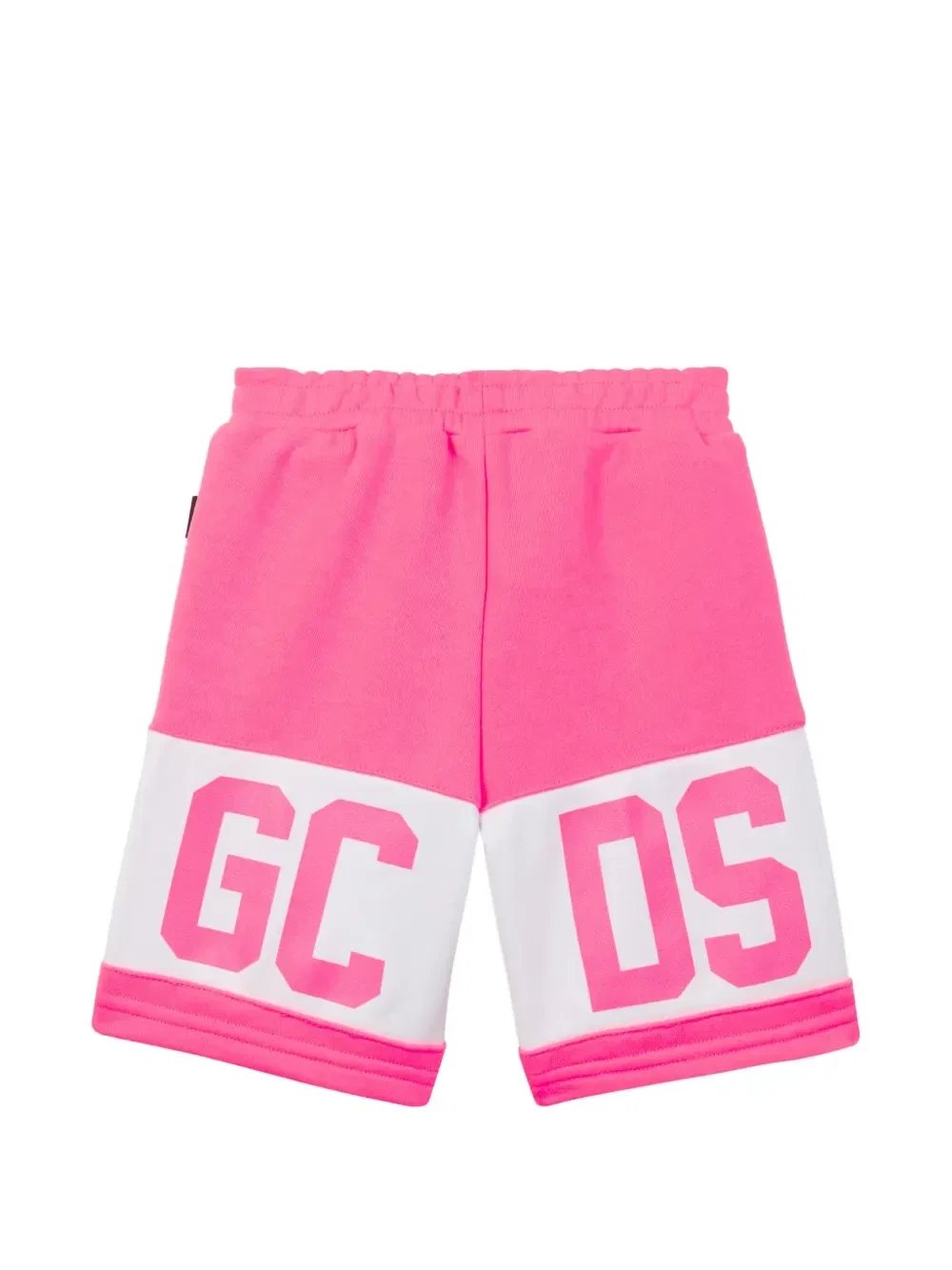 Шорты в стиле колор-блок с логотипом Gcds Kids, розовый — фото 2