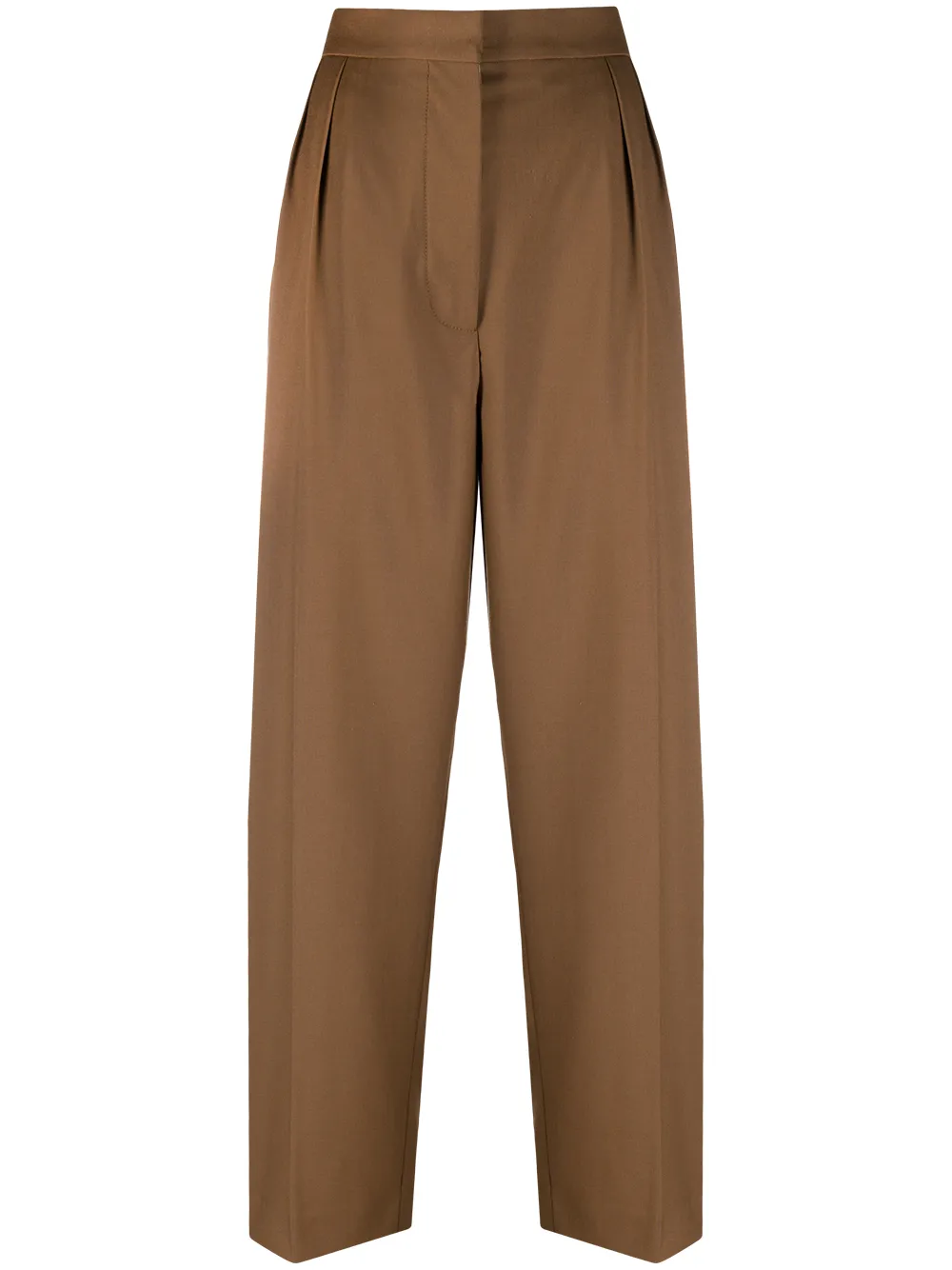 

Широкие брюки строгого кроя Marni, коричневый