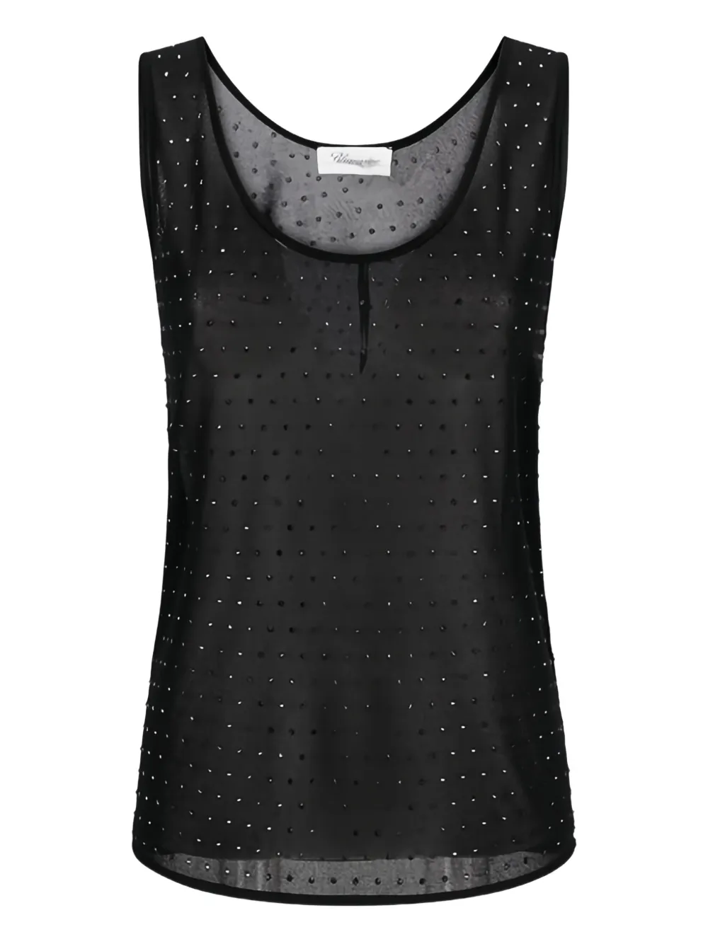 

Топ с кристаллами BLUMARINE, черный
