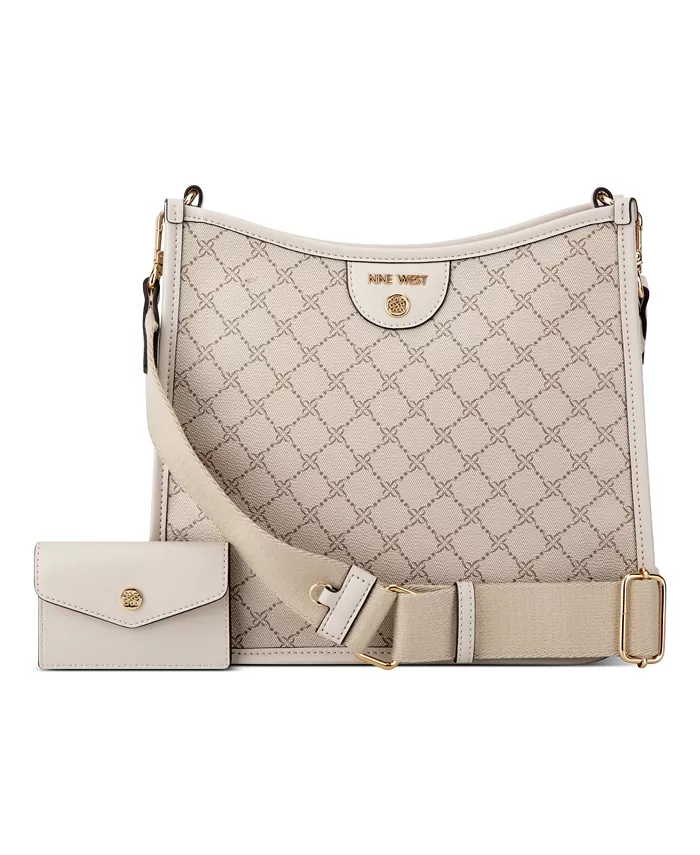 

Сумка через плечо Brice Nine West, коричневый/бежевый