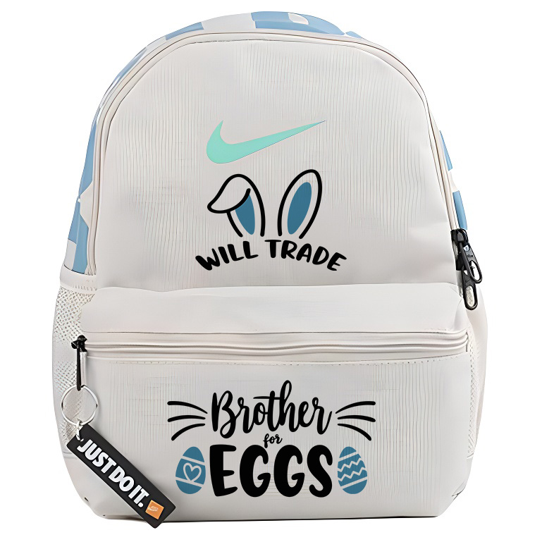 

Nike Тканевый рюкзак женский серо-белый, Bunny Ears