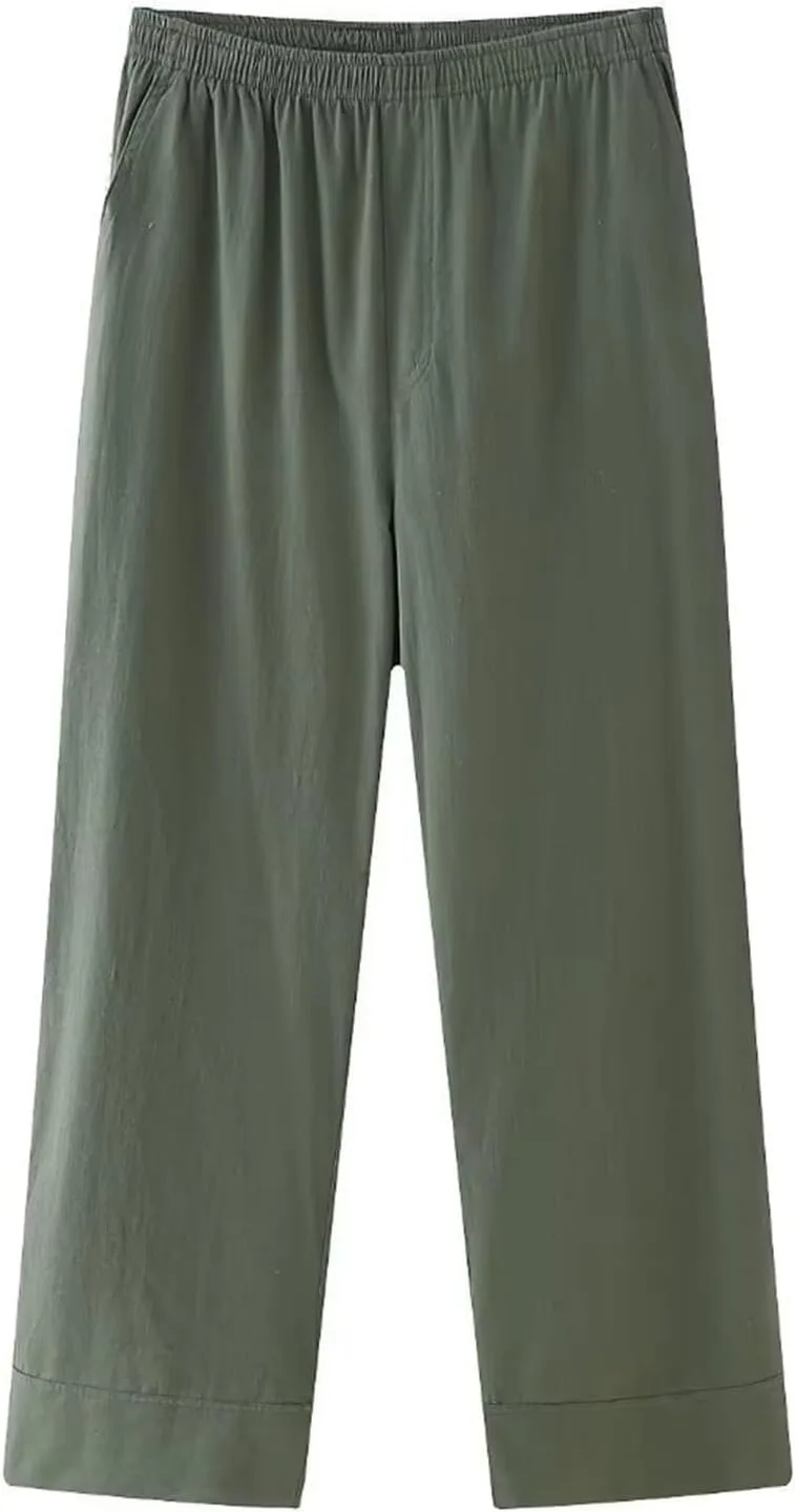 

NaRHbrg женские широкие брюки с высокой талией