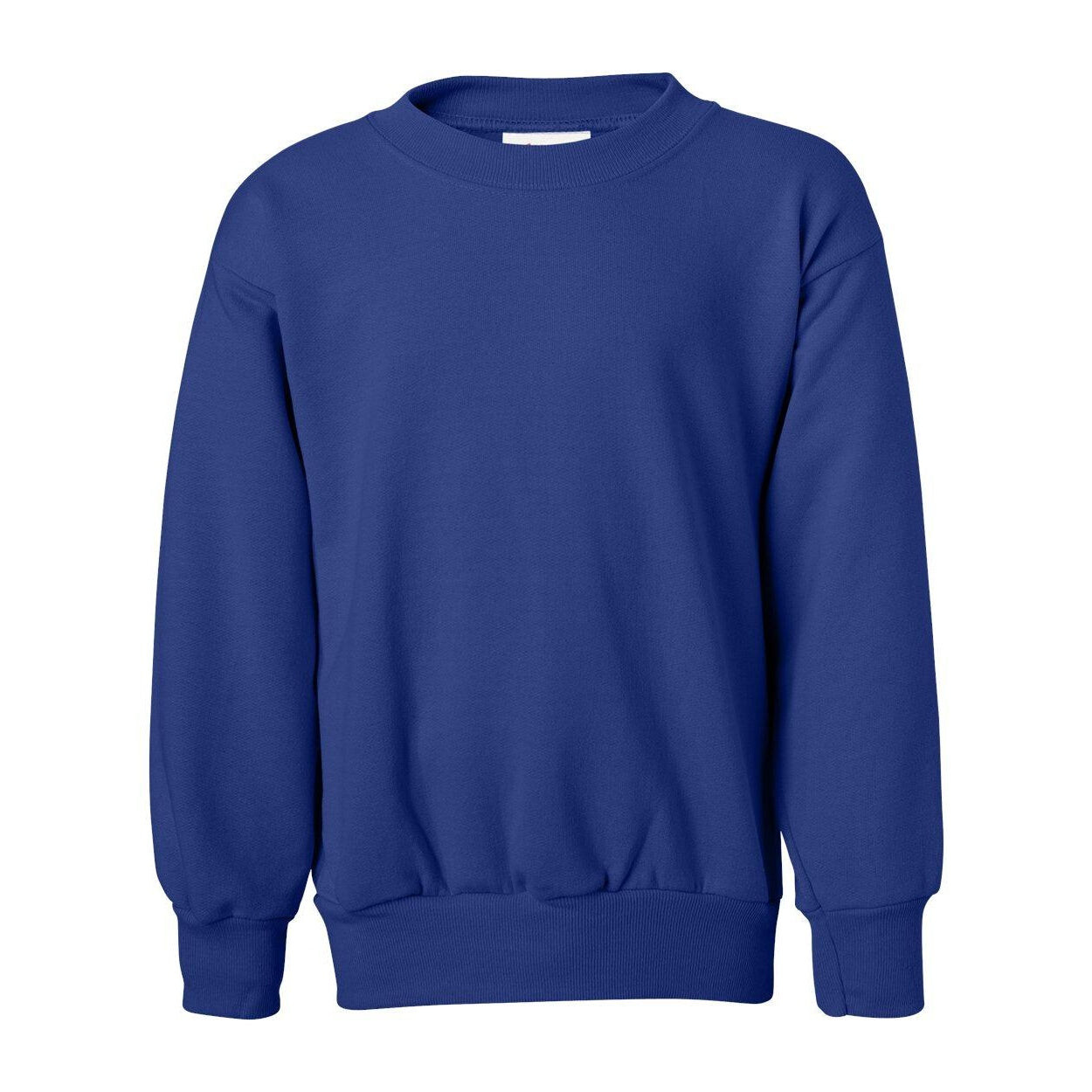 

Молодежная толстовка с круглым вырезом Hanes Ecosmart, цвет Deep Royal
