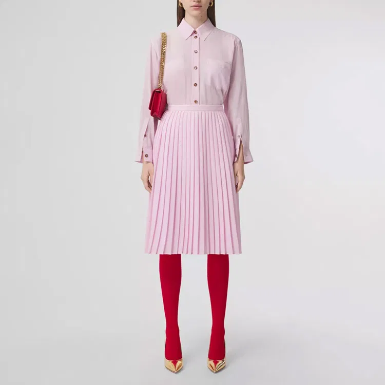 Рубашка женская Burberry Light Candy Pink — фото 3