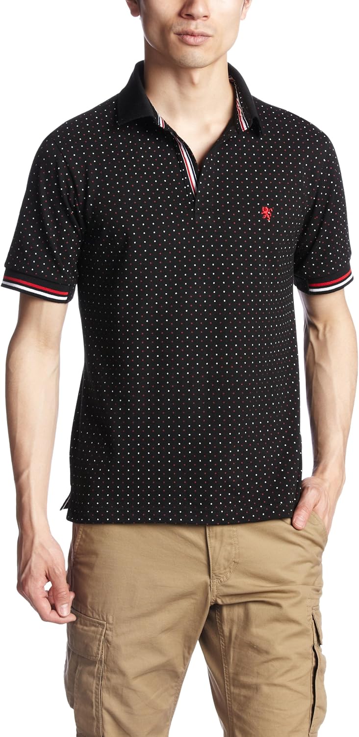 

Рубашка-поло в горошек Pincponc, черный