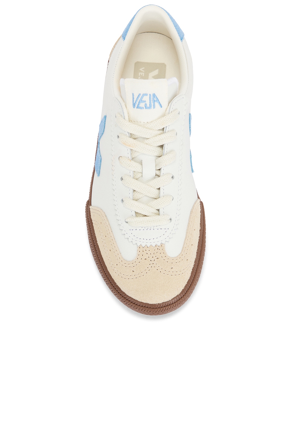 Кроссовки Volley Veja, white & aqua & bark — фото 4