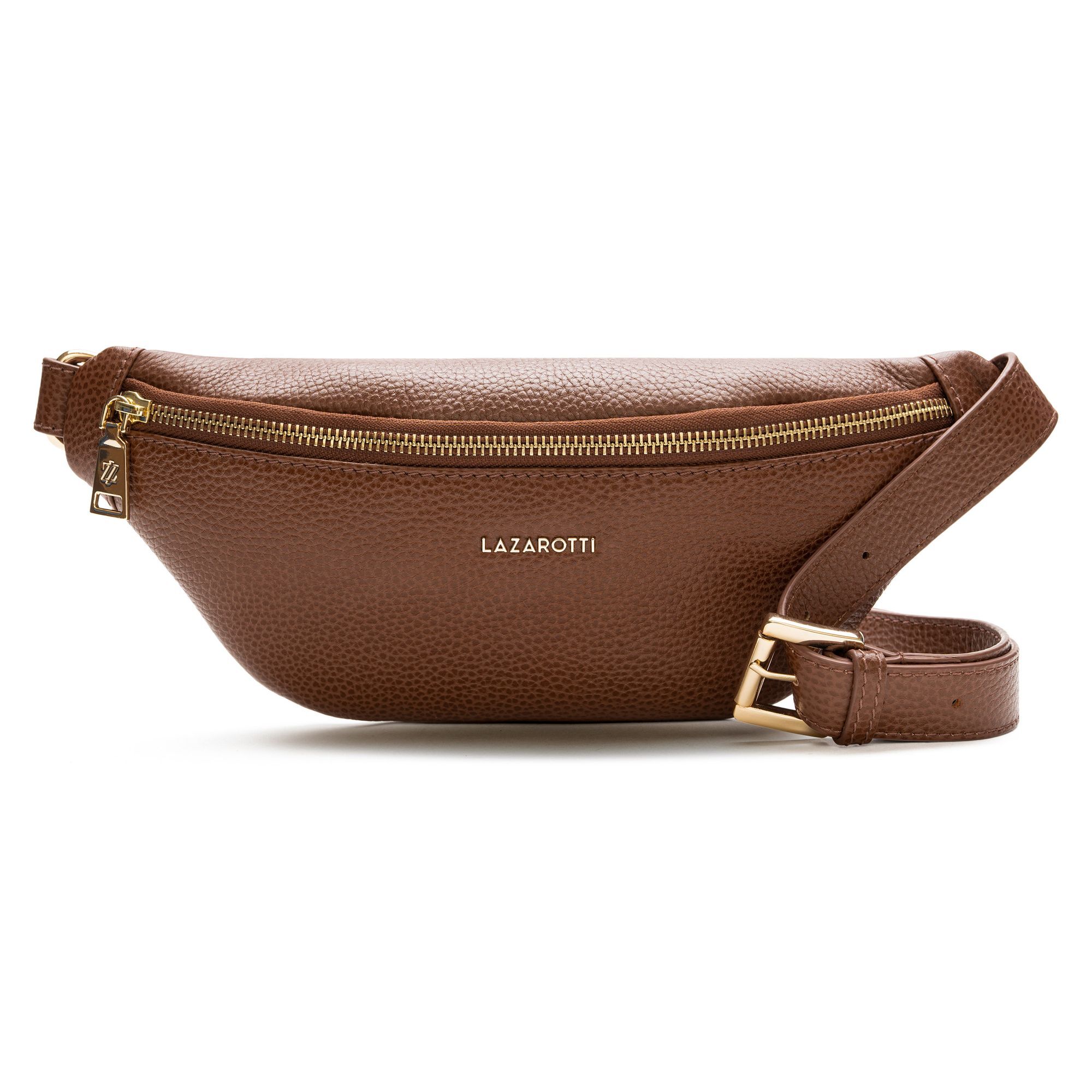 

Сумка через плечо Lazarotti Bologna Leather Gürteltasche Leder 31 см, коричневый