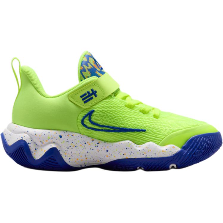 Nike Giannis Immortality 4 Fabric Low top детские баскетбольные кроссовки Neon Green Yellow Kids' — фото 3