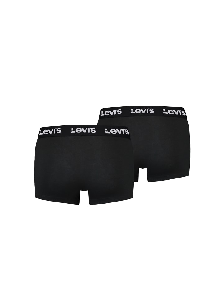 Levi´s Боксерские шорты LEVIS Men Repeat Logo Trunk 2P черного цвета — фото 2