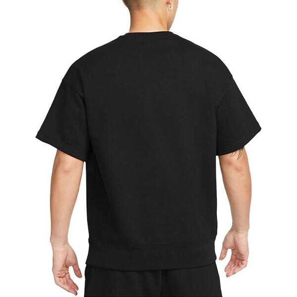 Футболка Nike Solo Swoosh Short Sleeve French Terry Top 'Black', черный — фото 4
