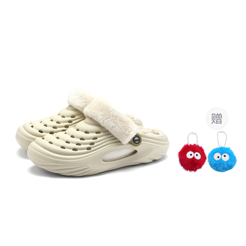 

Клоги унисекс SESAME STREET, бежевый(fleece-lined, free random pendant 1 pc)