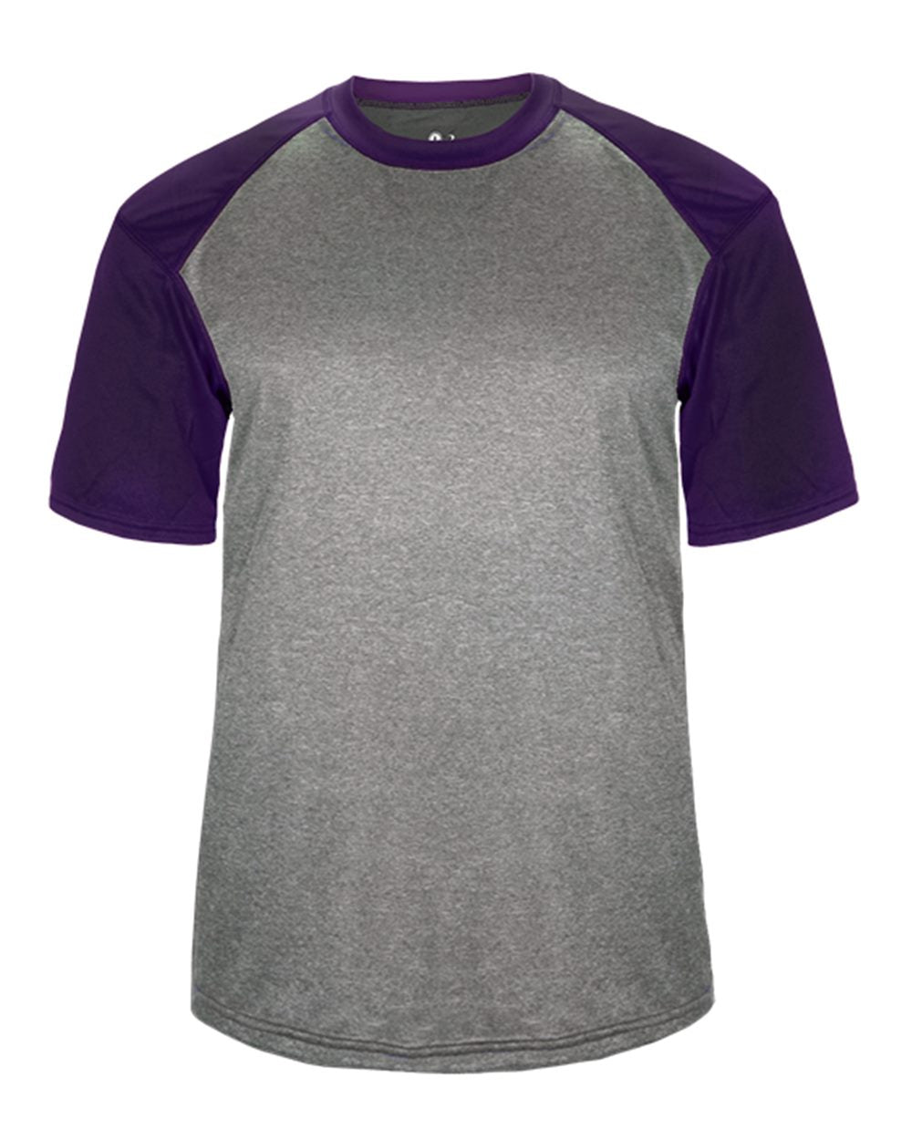 

Футболка Pro Heather Sport Badger, цвет steel heather/ purple