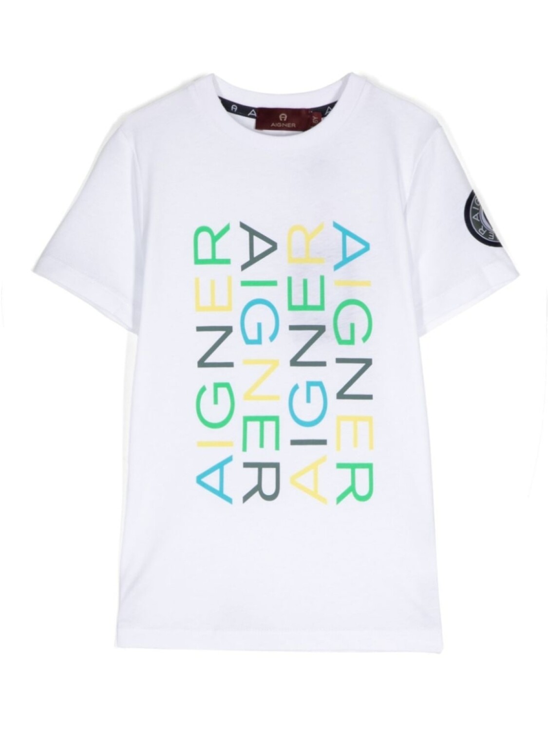 

Aigner Kids футболка с логотипом, белый