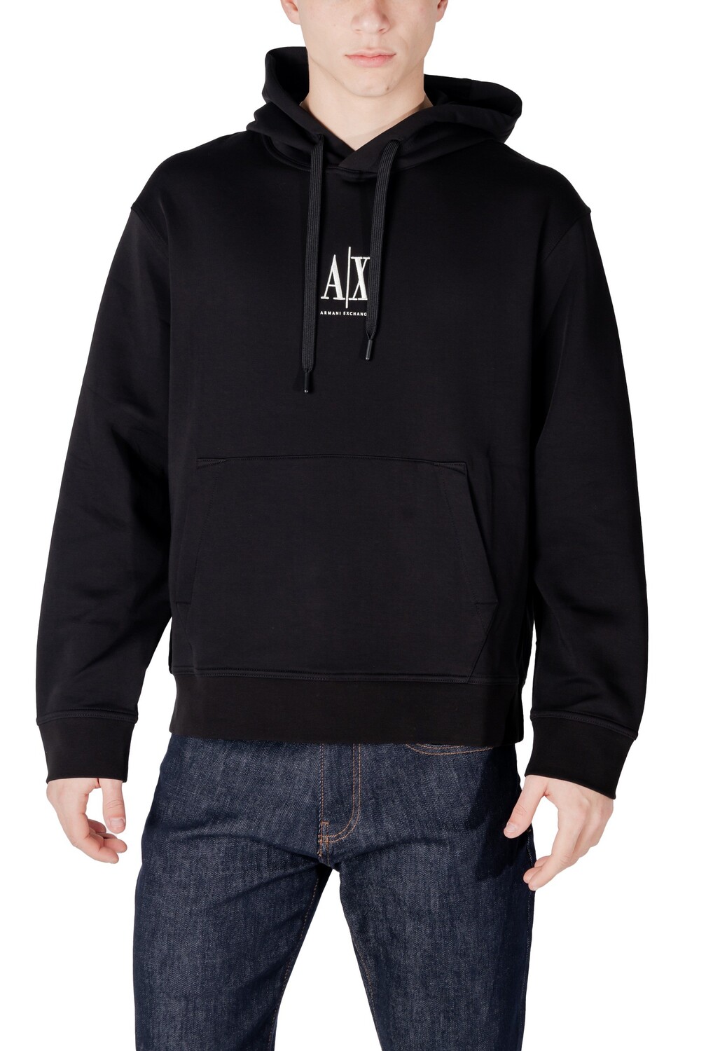 

Толстовка мужская Armani Exchange с капюшоном и карманом, черный